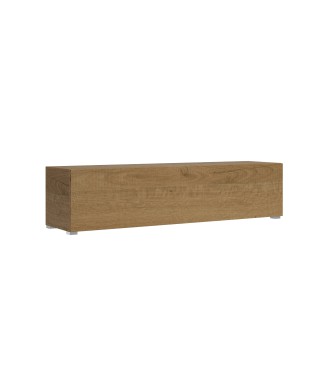 Isoka Elements - Mueble TV Flap con prensaestopas L.173.6 H.40 P.39.2 con pies Roble Natural