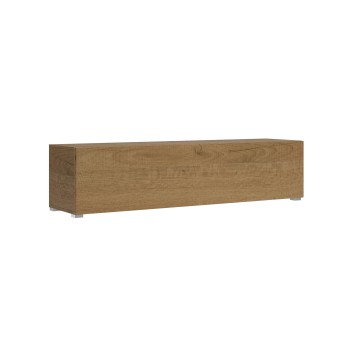 Isoka Elements - Mueble TV Flap con prensaestopas L.173.6 H.40 P.39.2 con pies Roble Natural