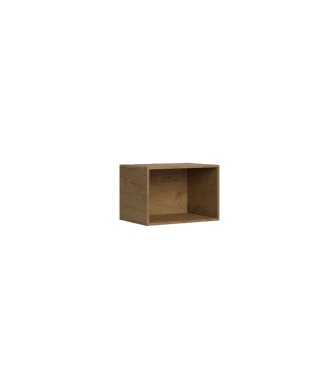 Isoka Elements - Mueble alto abierto L.60 H.40 P.39.2 / L.40 H.60 P.39.2 Roble Naturaleza