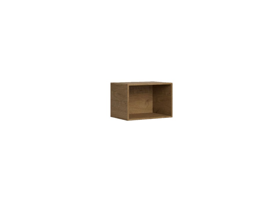 Isoka Elements - Mueble alto abierto L.60 H.40 P.39.2 / L.40 H.60 P.39.2 Roble Naturaleza