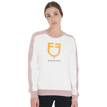 SUDADERA DE CUELLO REDONDO PARA MUJER CON LOGO ESTAMPADO