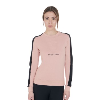 SUDADERA DE CUELLO REDONDO PARA MUJER CON LOGO ESTAMPADO