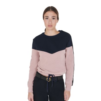 SUDADERA OVERSIZE DE MUJER CON CUELLO REDONDO