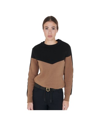 SUDADERA OVERSIZE DE MUJER CON CUELLO REDONDO