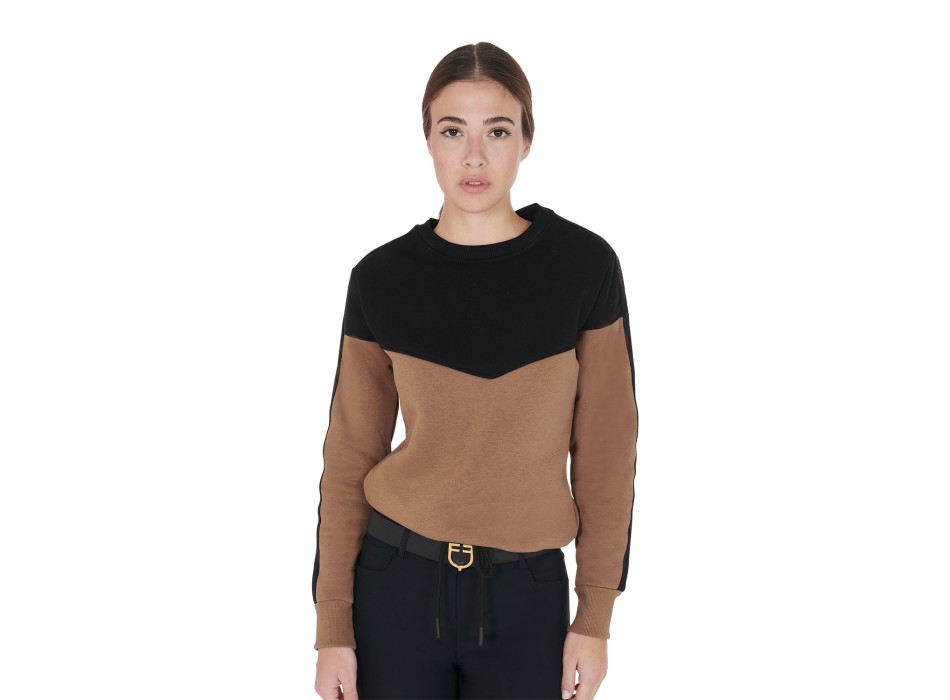 SUDADERA OVERSIZE DE MUJER CON CUELLO REDONDO