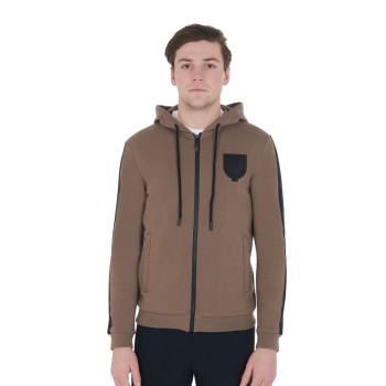 SUDADERA DE HOMBRE CON CAPUCHA Y POLAR INTERIOR