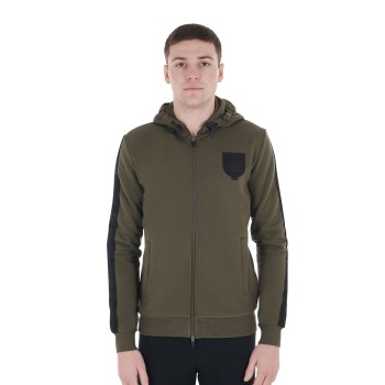 SUDADERA DE HOMBRE CON CAPUCHA Y POLAR INTERIOR