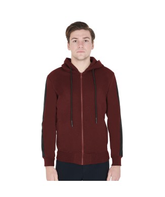 SUDADERA DE HOMBRE CON CAPUCHA Y CREMALLERA FRONTAL