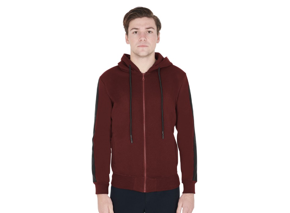 SUDADERA DE HOMBRE CON CAPUCHA Y CREMALLERA FRONTAL