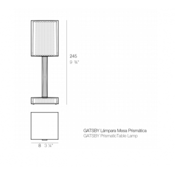 Gatsby prisma sobremesa 54252Y Vondom