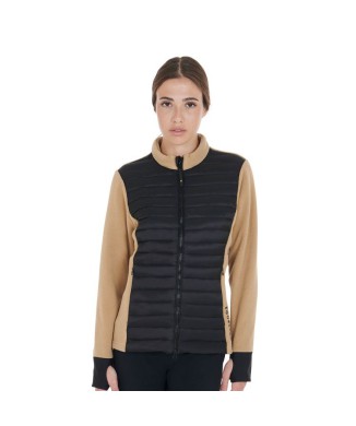 CHAQUETA DE PLUMAS MUJER SLIM FIT BIMATERIAL