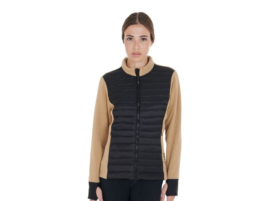 CHAQUETA DE PLUMAS MUJER SLIM FIT BIMATERIAL