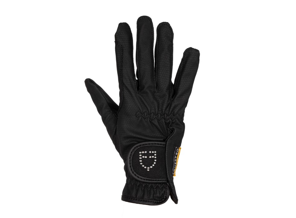 GUANTES DE MUJER DE SUAVE TEJIDO TÉCNICO CON LOGO BRILLANTE