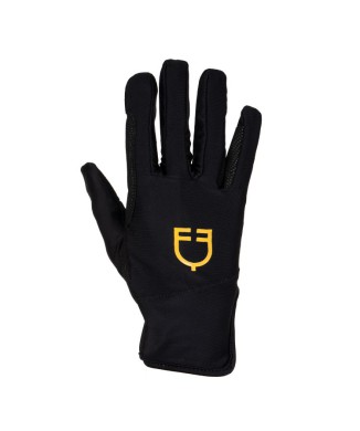 GUANTES DE MUJER EN TEJIDO ESPECIAL DE LYCRA CON LOGO