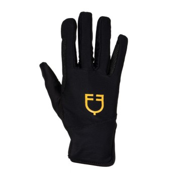 GUANTES DE MUJER EN TEJIDO ESPECIAL DE LYCRA CON LOGO