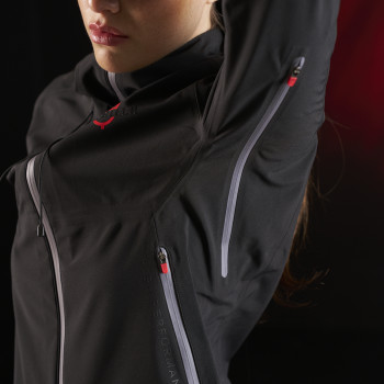 Equestro Ridertechnology softshell impermeable con cremallera para mujer