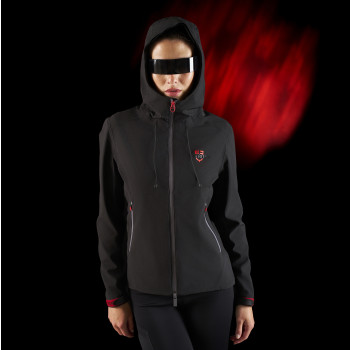 Equestro Ridertechnology softshell impermeable con cremallera para mujer