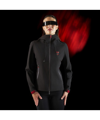 Equestro Ridertechnology softshell impermeable con cremallera para mujer