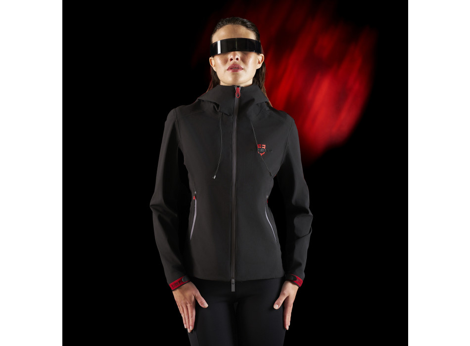 Equestro Ridertechnology softshell impermeable con cremallera para mujer