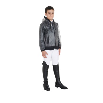 IMPERMEABLE INFANTIL CON CAPUCHA Y CREMALLERA CORTAVIENTO