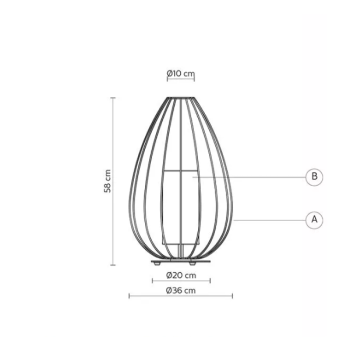 Cell CT614 CM sobremesa interior Ø36 KARMAN