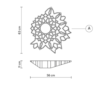 Karman Notredame aplique/plafón