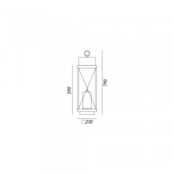 Farol de suelo exterior grande LANTERNE 265.12.FF IL FANALE