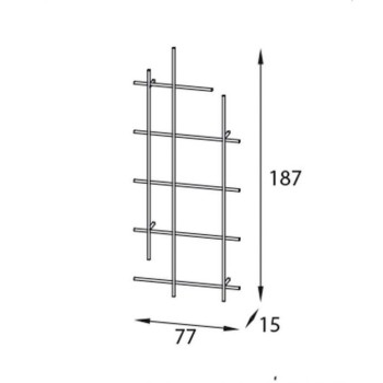 Librería de pared Libra 0/72-5 PEZZANI