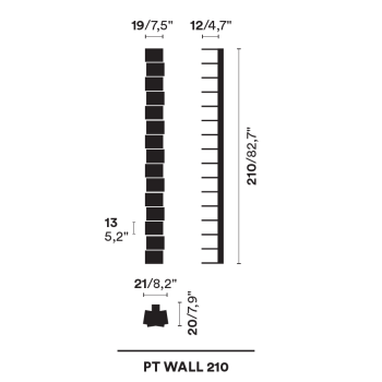 BIBLIOTECA VERTICAL PTOLOMEO WALL 210 OPINIÓN CIATTI -PROMO-