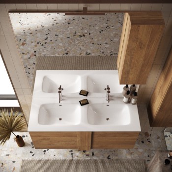 Mueble de baño JUPITER con doble seno y 2 o 3 cajones