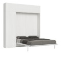 Cama abatible vertical Kentaro 160 con columna y muebles altos