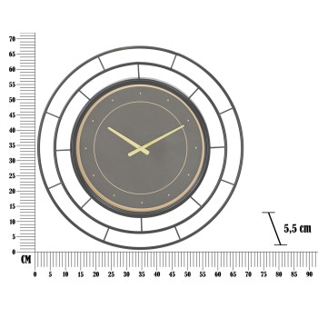 RELOJ DE PARED OSCURO DE MODA