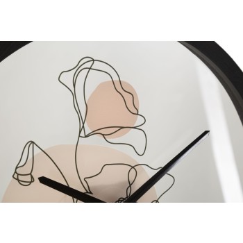 RELOJ DE PARED FLORES -B-