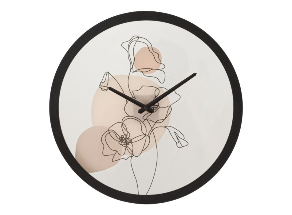 RELOJ DE PARED FLORES -B-