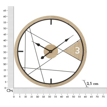 RELOJ DE PARED DE DISEÑO GEOMÉTRICO