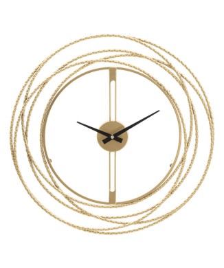 RELOJ DE PARED TIRAS DORADA