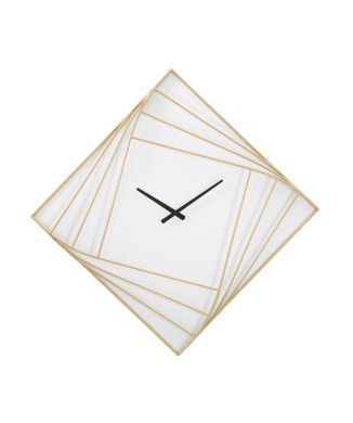 RELOJ DE PARED LÍNEA DORADA