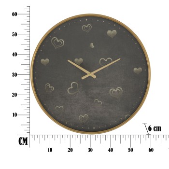 RELOJ DE PARED DE CORAZONES