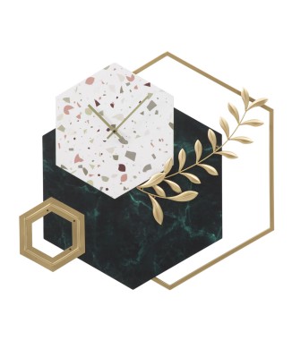 RELOJ DE PARED HEXAGONAL