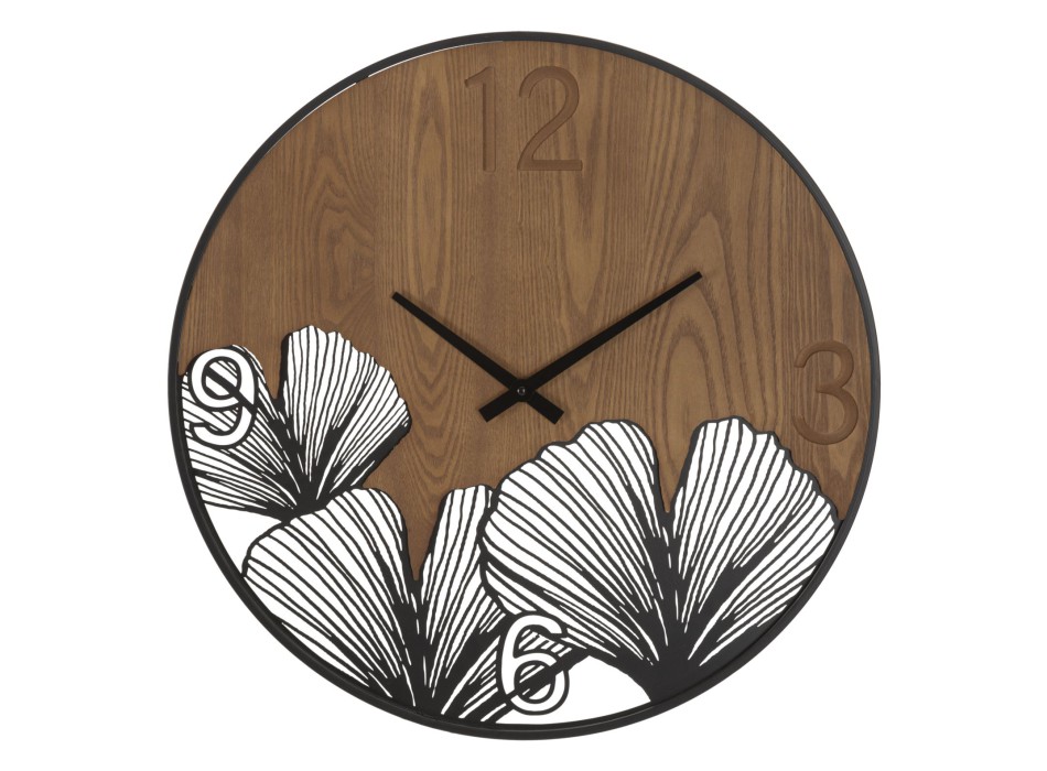 RELOJ DE PARED SUPER MADERA/HOJA