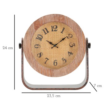 RELOJ DE MESA REDONDA