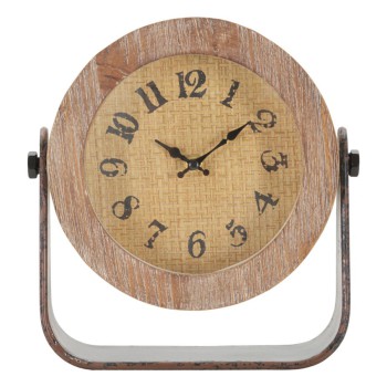 RELOJ DE MESA REDONDA