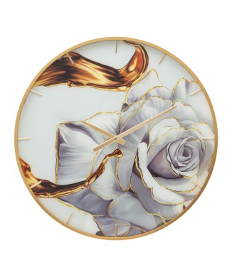 RELOJ ROSA DE CRISTAL