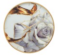 RELOJ ROSA DE CRISTAL Ø 60 x 5 cm