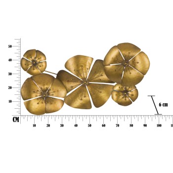 PANEL DE HIERRO FLOR DORADO -A-