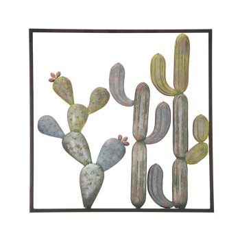 PANEL DE HIERRO MARCO CACTUS -C-