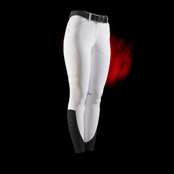 Pantalón de mujer Equestro Ridertechnology slim fit con costuras termoselladas