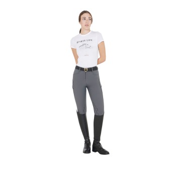 PANTALONES DE MUJER SLIM FIT CON AGARRE EN LA RODILLA