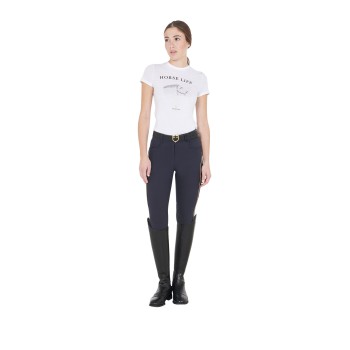 PANTALONES DE MUJER SLIM FIT CON AGARRE EN LA RODILLA