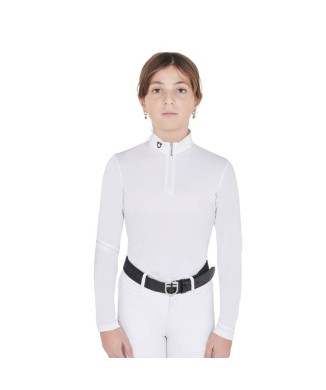 POLO DE COMPETICIÓN SLIM FIT NIÑA ANTI RAYOS UV